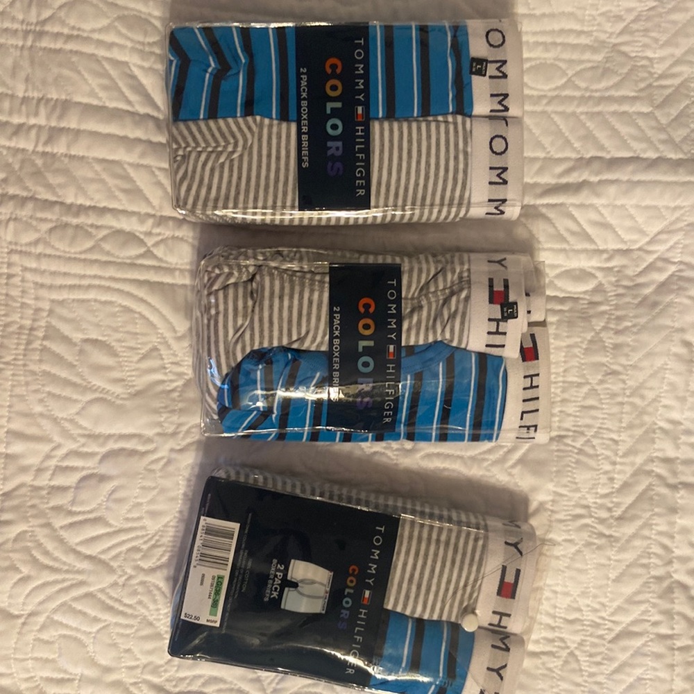 Men’s boxer briefs 2 pack Tommy, Hilfiger colors collection, men L waist, 36–38